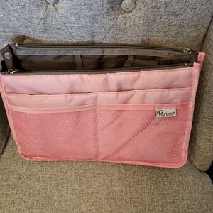 *Large Pink/Grey Bag Organizer